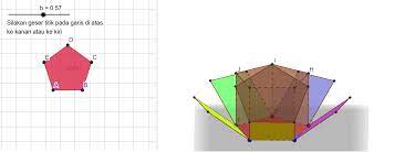 See full list on rumus.co.id Jaring Jaring Prisma Segi Lima Beraturan Geogebra