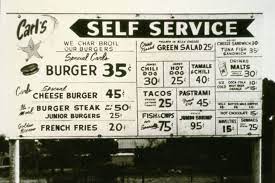Menu From Carl S Burgers