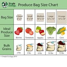 Produce Tote Bag Sizes Simple Ecology
