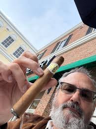 Hanging with legends at the cigar shop in downtown Charleston