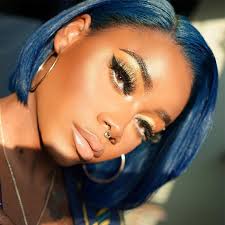 Here are 25 midnight blue hair dyes, which will exemplify what it looks and hopefully what it feels like to acquire such hair color. Unice Midnight Blue Human Hair Short Lace Front Bob Wig Unice Com