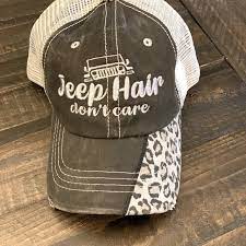 Hat Republic Accessories Jeep Hair Dont Care Embroidered Hat Leopard Poshmark