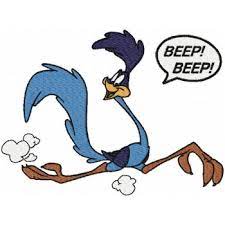 Road Runner Cartoons Machine Embroidery Design For Instant Download Classic Cartoon Characters Road Runner Classic Cartoons