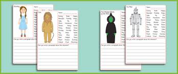 Statutory returns ks1 & ks2. Early Learning Resources The Wizard Of Oz Description Worksheets