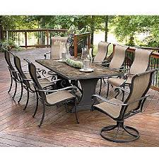 Agio Panorama 9 Pc Patio Dining Set Agio Patio Furniture Clearance Patio Furniture Patio Furniture Dining Set