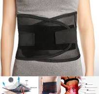 Breathable Lumbar Waist Back Support Brace Strap Pain injury ...
