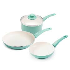 Free 2 Day Shipping On Qualified Orders Over 35 Buy Greenlife Ceramic Nonstick 4 Piece Cookware Set Turquoi Cookware Set Ceramic Non Stick Nonstick Cookware