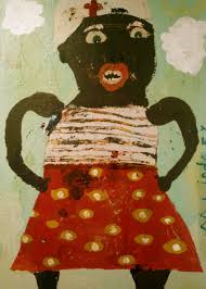 Misty Lindsey Summer Job American Folk Art Outsider Art Representational Art