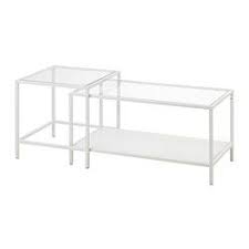 Vittsjo Nesting Tables Set Of 2 Black Brown Glass 35 3 8x19 5 8 Coffee Table Nesting Tables Living Room Seating
