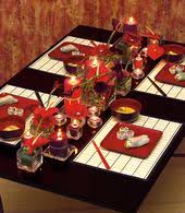 Gorgeous Table Setting For Japanese Dinner Cosecant S Comment Yes Really Nice Japanese Table Japanese Dinner Japanese Party