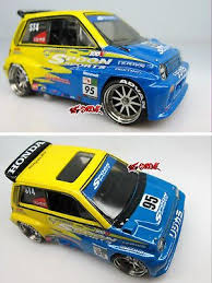 Hot Wheels Custom Spoon Sport Racing 85 Honda City Turbo Ii Ylw Blue 10sp Loose Hot Wheels Honda City Honda