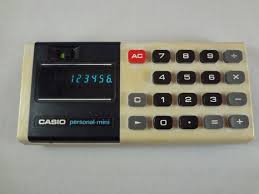 Casio Personal Mini 1974 Calculator Vintage Electronics Flourescent Calculator Cascio 4 Banger Vintage Electronics Mini Vintage House