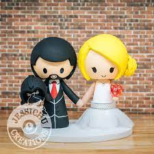 Darth Vader Groom And Gamer Bride With D20 Inspired Star Wars X Play Station Custom Made Figurine Wedding Cake Topper