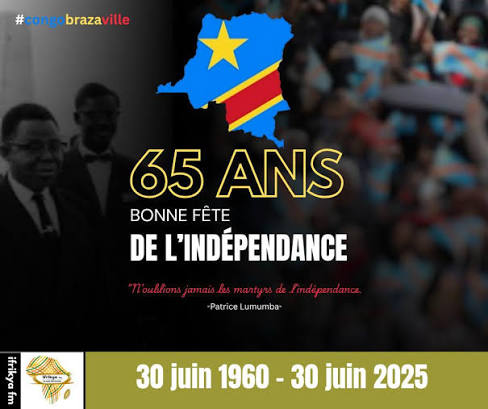 🔸🔸🔸Ce 30 juin 2025, célébrons ensemble 65 ans de souveraineté et d'unité !🔸🔸🔸 ✴✴✴Joyeuse Fête de l'Indépendance du Congo ! 🇨🇬✴✴✴ #radioifrikyafm