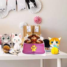 If your birthday falls around halloween, a scaredy cat party is the way to go. 7pcs Cat Themed Honeycomb Cutie Kitten Birthday Party Decoration Supplies Pet Decor Photographic Photo Props For Children Buy Online At Best Prices In Bangladesh Daraz Com Bd
