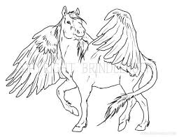 The best collection of pegasus coloring pages for adults. Realistic Pegasus Coloring Pages