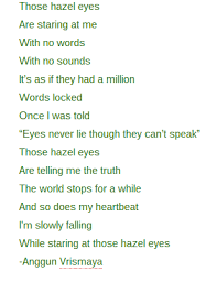 The eyes have one language everywhere. Deep Quotes About Hazel Eyes Quotesgram