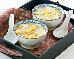 Sweet Barley And Ginkgo Nut Soup Recipe Food Sweet Soup Chinese Dessert Recipes