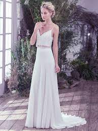 The Best Slip Dresses For The Chic And Relaxed Bride Griffyn By Maggie Sottero Features Effortlessly 2 Piece Wedding Dress Online Wedding Dress Bridal Dresses