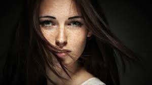 Girls with light skin, ash blonde or ash brown hair and freckles, mostly on their noses. Wallpaper Face Women Long Hair Brunette Green Eyes Black Hair Freckles Fashion Nose Emotion Person Skin Head Girl Beauty Eye Woman Darkness 1920x1080 Px Portrait Photography Photo Shoot Brown Hair Art
