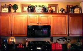 decor above kitchen cabinets ways