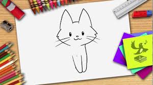 Hoe Teken Je Een Kat Zelf Een Poes Leren Tekenen Leer Tekenen Tekenen Katten