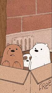 pin by elizza on الدببه الثلاثهbaer bear wallpaper we bare bears wallpapers cute cartoon wallpapers