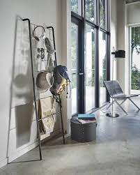 This ladder will seamlessly ingratiate itself to you and your home. Tower Grid Panel Leaning Ladder Yamazaki Home Europe Facebook