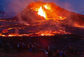Iceland has the land area of virginia and the population of virginia beach (about 260,000 people). Iceland Volcano Eruption Live Stream Shows Fagradalsfjall Spewing Lava