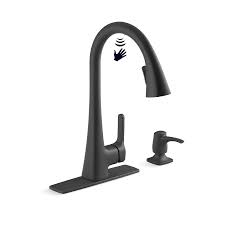 kohler maxton touchless matte black 1