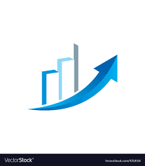 arrow business finance chart trade logo