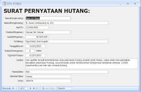 Mail Merge Pada Ms Word Dan Database Pada Ms Access Untuk Membuat Aplikasi Surat Pernyataan Hutang Part 1 Surat Aplikasi