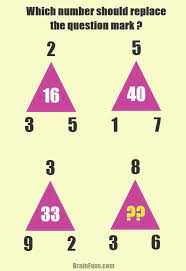 More than 200 different levels. Brain Teaser Number And Math Puzzle Easy Math Puzzle What Number Should Replace The Ques Math Riddles Brain Teasers Math Puzzles Brain Teasers Brain Math