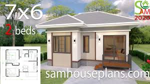From simple, to very complex, computer generated hip roof designs. Small House Plans Design 7x6 With 2 Bedrooms Hip Roof Samhouseplans