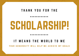 You should keep the following things in mind when writing a scholarship thank you letter: Scholarship Thank You Letter Examples