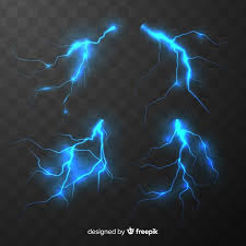 Colecao De Um Raio Azul Sobre Fundo Transparente Blue Lightning Neon Png Graphic Design Background Templates