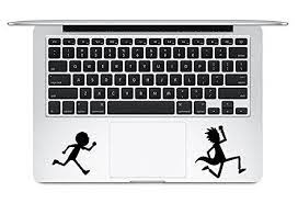 Trackpad Rick And Morty Running Apple Macbook Laptop Vinyl Sticker Decal Apple Stickers Apple Macbook Keyboard Decal