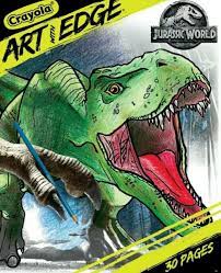 Lego jurassic world indominus rex. Crayola Art With Edge Jurassic World Dinosaurs 30 Pages Coloring Book 8x10 For Sale Online Ebay