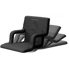 Amazon Com Home Complete Stadium Seat Chair Wide Bleacher Cushion With Padded Back Support Armrests 6 Stadium Seat Cushions Stadium Chairs Bleacher Chairs