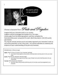 Pride And Prejudice Characterization Activity Distance Learning Pride And Prejudice Characterization Activities Kids Social Media