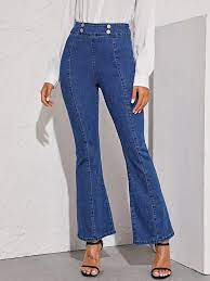 Codes promo, ventes flash, livraison offerte, trouvez le produit de vos rêves à prix réduit ! Jean Pattes D Elephant Taille Haute Romwe
