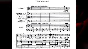 Rien n'y fait, menaces ou prières l'un parle bien, l'autre se tait et c'est l'autre que je prefère il n'a rien dit habanera (ópera carmen). Georges Bizet Carmen Habanera L Amour Est Un Oiseau Rebelle Video Score Youtube