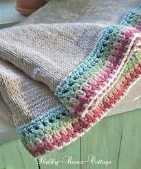 Shabby Roses Cottage Knit Crochet A New Blanket Crochet Edging Crochet Crochet Borders