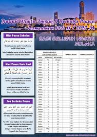 Mahkamah syariah negeri melaka kompleks mahkamah syariah melaka, jalan ayer keroh lama, hang tuah jaya, 75450 melaka. Waktu Berbuka Imsak Seluruh Melaka 2020
