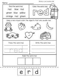 All About Colors Pre K And Kindergarten Learn To Read And Write Color Words Color Worksheets For Preschool Preschool Colors Kindergarten Colors