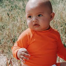 Long Sleeve Infant Rash Guard Swimwear Kids UPF 50+ Long Sleeve Zipper Rash  Guard Swim