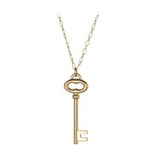 Enter your email address below. Tiffany And Co Large Key Pendant Necklace 18 Karat Yellow Gold Chain Fine Estate At 1stdibs