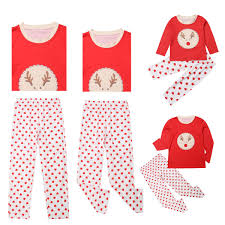 Xmas Smiley Family Matching Pajamas Pjs Sleepwear Nightwear