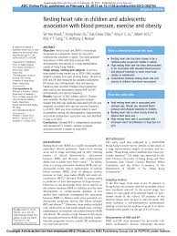 pdf resting heart rate in children and adolescents