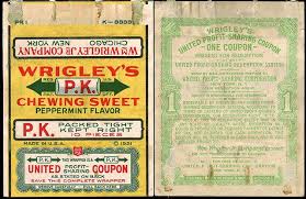 Wrigley S Pk Gum Wrapper Front And Back 1921 Wrapper Vintage Packaging Gum
